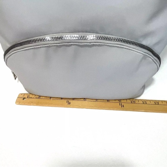 INC Backpack Grey Adjustable Strap Zip Pockets Large Spacious Ava New - Picture 9 of 11